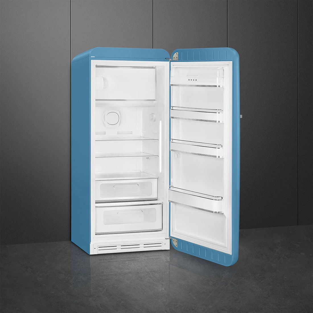 Smeg FAB28 50's Style 270L Retro Refrigerator Right Hand Hinge Light Blue Smeg FAB28 50's Style 270L Retro Refrigerator Right Hand Hinge Light Blue -Cook & Bathe FAB28RDLB5 1