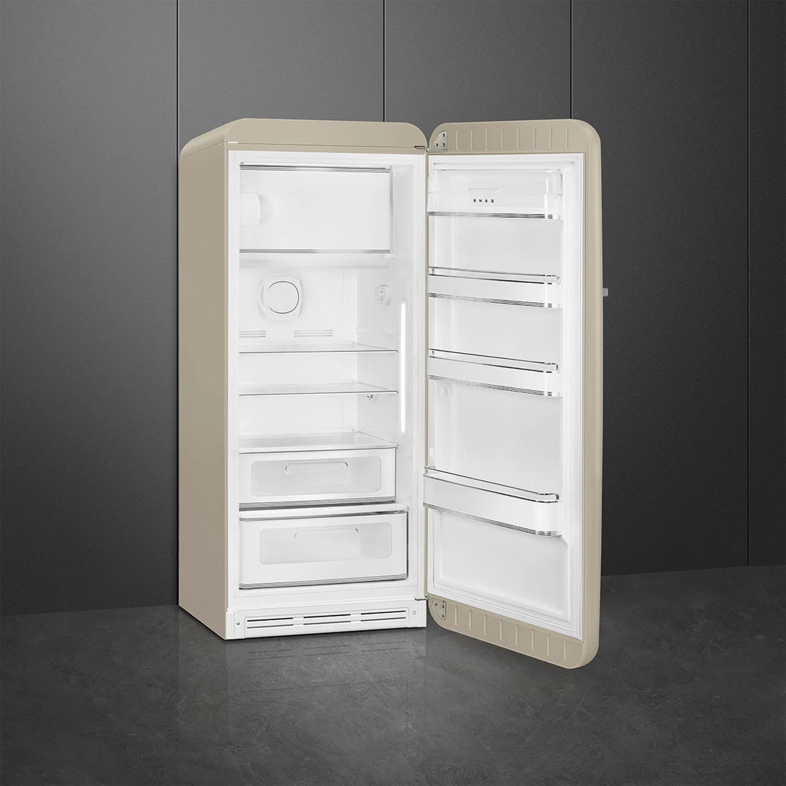 Smeg FAB28 50's Style 270L Retro Refrigerator Right Hand Hinge Perfectly Pale Smeg FAB28 50's Style 270L Retro Refrigerator Right Hand Hinge Perfectly Pale -Cook & Bathe FAB28RDPP5 1