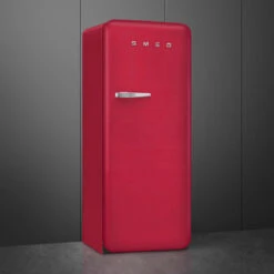 Smeg FAB28 50's Style 270L Retro Refrigerator Right Hand Hinge Ruby Red -Cook & Bathe FAB28RDRB5 1