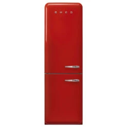 Smeg FAB32 50's Style 331L Retro Refrigerator Left Hand Hinge Red