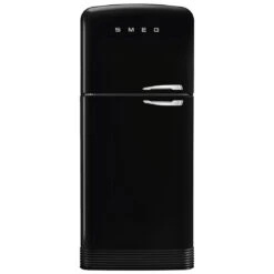Smeg 50's Style 523L Retro Refrigerator Left Hand Hinge Black