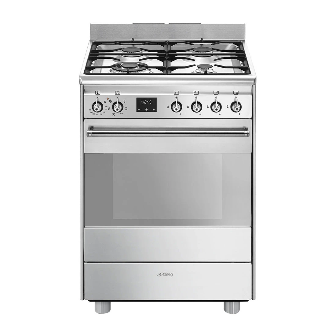Smeg Classic Freestanding Dual Fuel Cooker Stainless Steel 60cm Smeg Classic Freestanding Dual Fuel Cooker Stainless Steel 60cm -Cook & Bathe FS61XNG8 1 product web