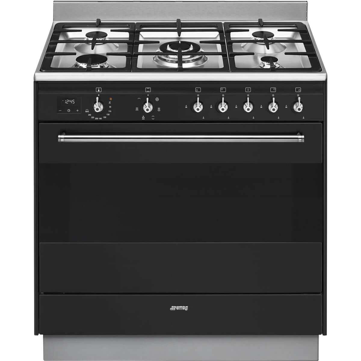 Smeg Duel Fuel Freestanding Oven/Stove 90cm Anthracite Smeg Duel Fuel Freestanding Oven/Stove 90cm Anthracite -Cook & Bathe FS9606AS 1