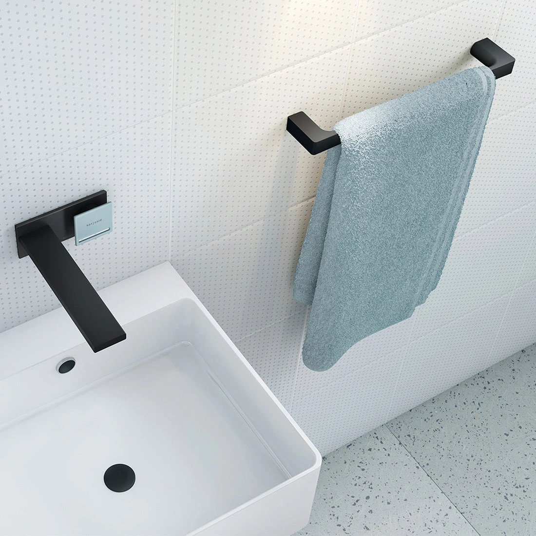 Phoenix Gloss Hand Towel Rail, Matte Black Phoenix Gloss Hand Towel Rail, Matte Black -Cook & Bathe GS893MB lifestyle web 6d89ca26 fa1d 4bb2 be8a f59e99620c85