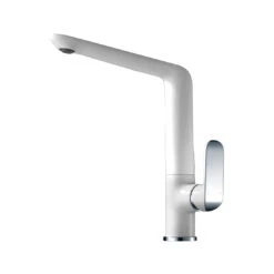 Ikon Kara Sink Mixer Chrome And White