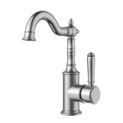 Ikon Clasico Basin Mixer Brushed Nickel