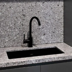 Ikon Hali Sink Mixer Matte Black -Cook & Bathe HYB88 101MB BellSt web