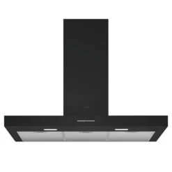 Smeg Wall Mount T-Shape Canopy Rangehood Matte Black 90cm