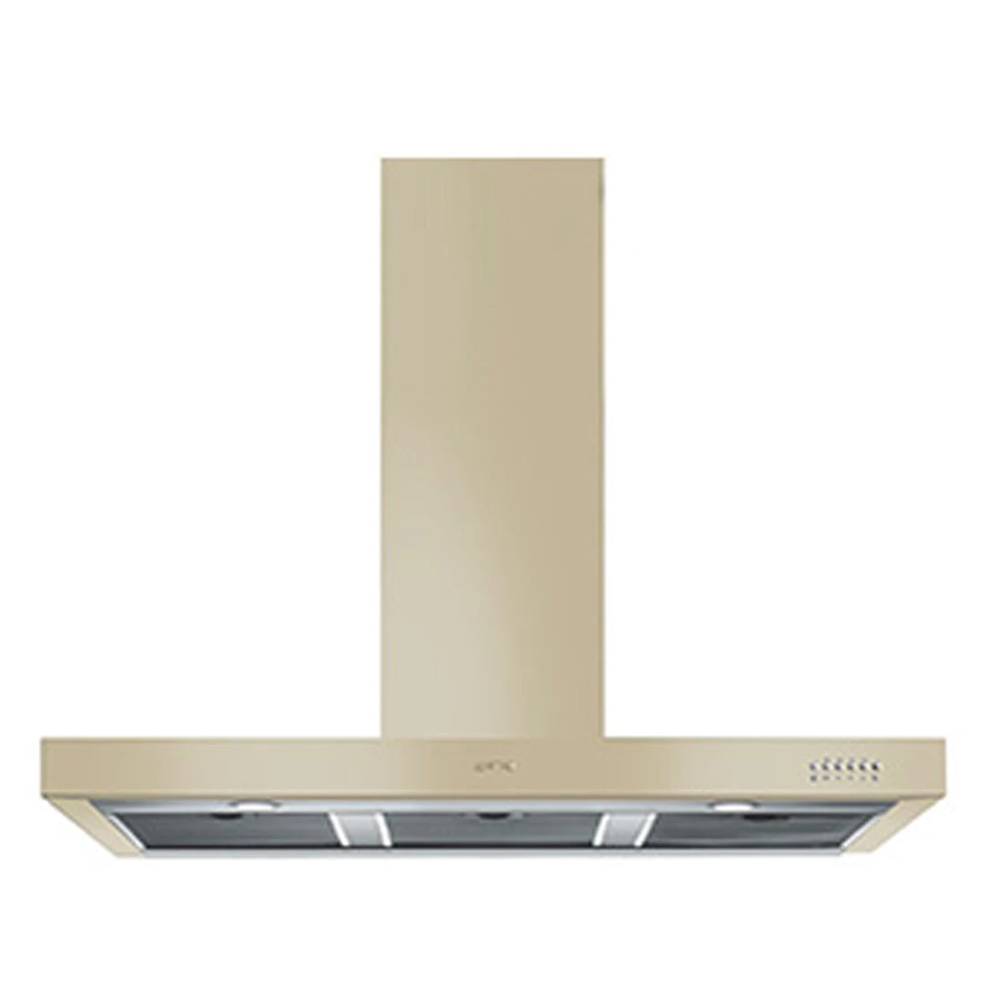 Smeg 110cm Victoria Wallmount T-Shape Rangehood Cream Smeg 110cm Victoria Wallmount T-Shape Rangehood Cream -Cook & Bathe KSE110AP9