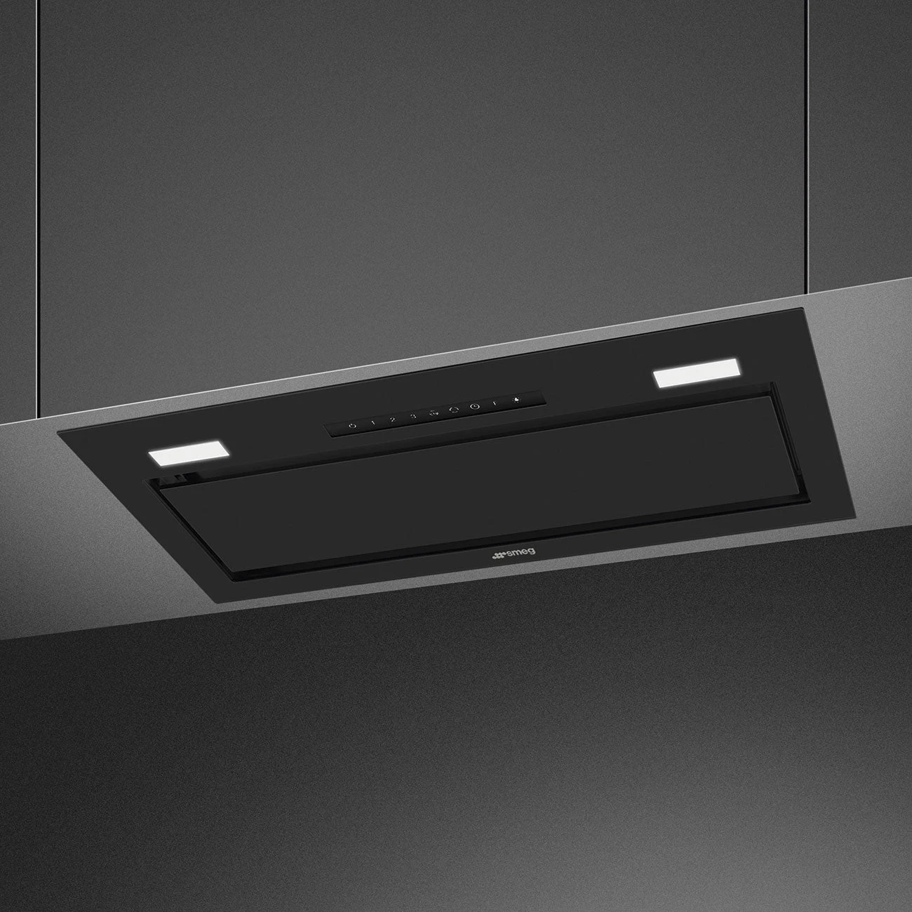 Smeg Universale Integrated Rangehood 60cm Matte Black Smeg Universale Integrated Rangehood 60cm Matte Black -Cook & Bathe KSGAU6P4MB 2