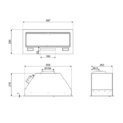 Smeg Universale Integrated Rangehood 60cm Stainless Steel -Cook & Bathe KSGAU6P4X spec web