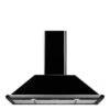 Smeg 110cm Victoria Wallmount Canopy Rangehood Black