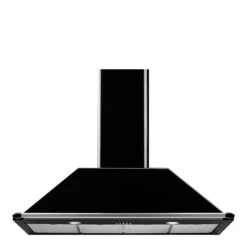 Smeg 110cm Victoria Wallmount Canopy Rangehood Black