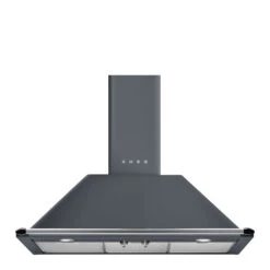 Smeg 90cm Victoria Wallmount Canopy Rangehood Slate Grey
