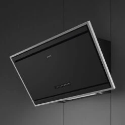 Smeg Universale Decorative Wall Rangehood 90cm Matte Black -Cook & Bathe KV394MB lifestyle1