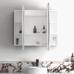 Otti LED Bondi 1200x750 White Shaving Cabinet - Premium Edition -Cook & Bathe LED BOSV1275W VP 1