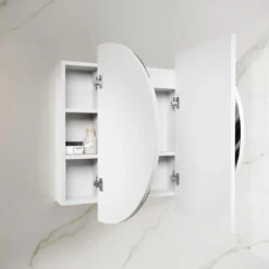 Otti LED Bondi 1200x750 White Shaving Cabinet - Premium Edition -Cook & Bathe LED BOSV1275W VP 3