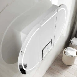 Otti LED Bondi 1200x750 White Shaving Cabinet - Premium Edition -Cook & Bathe LED BOSV1275W VP 4