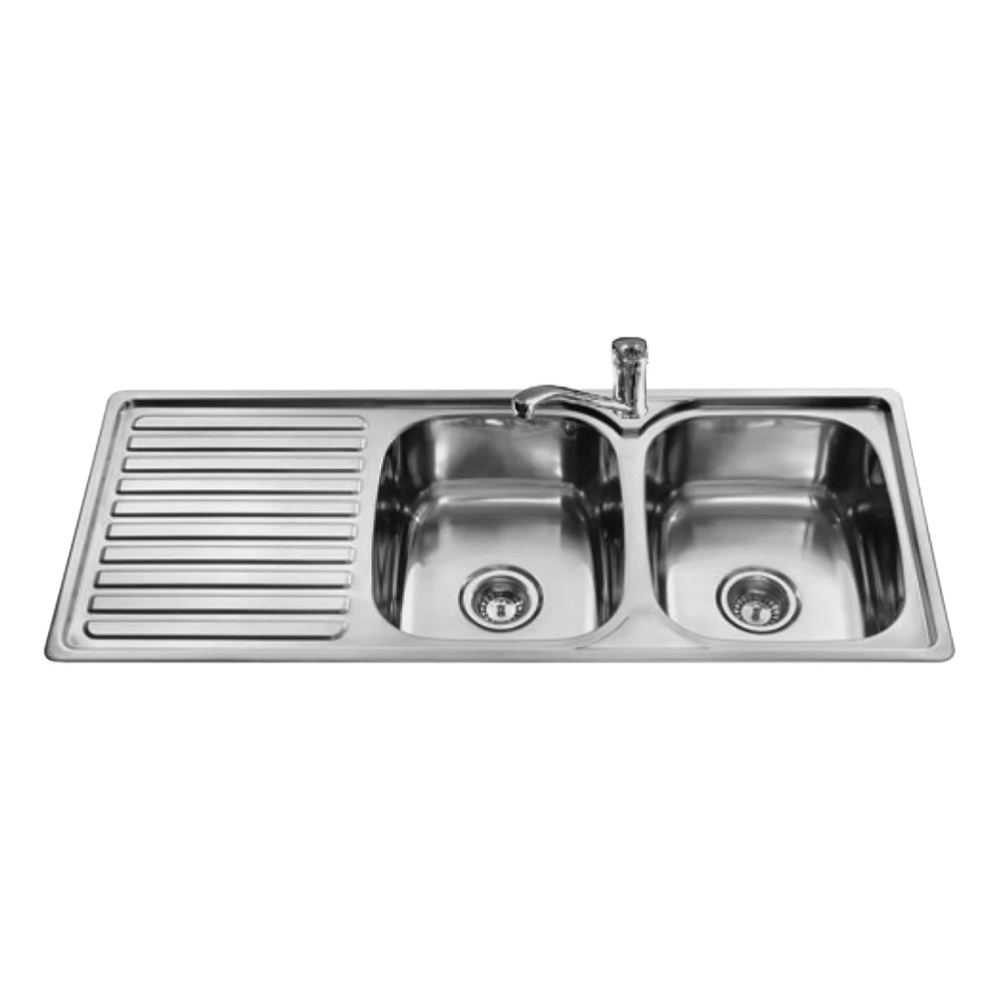 Bourne Matrix Double Bowl Sink Right-Side Bowl Stainless Steel Bourne Matrix Double Bowl Sink Right-Side Bowl Stainless Steel -Cook & Bathe M1200L web