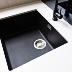 Franke Maris Granite Single Bowl 520mm Undermount Matte Black 3 Franke Maris Granite Single Bowl 520mm Undermount Matte Black -Cook & Bathe MRG110 52B MB lifestyle