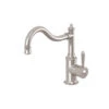 Phoenix Nostalgia Sink Mixer 220mm Shepherds Crook Brushed Nickel