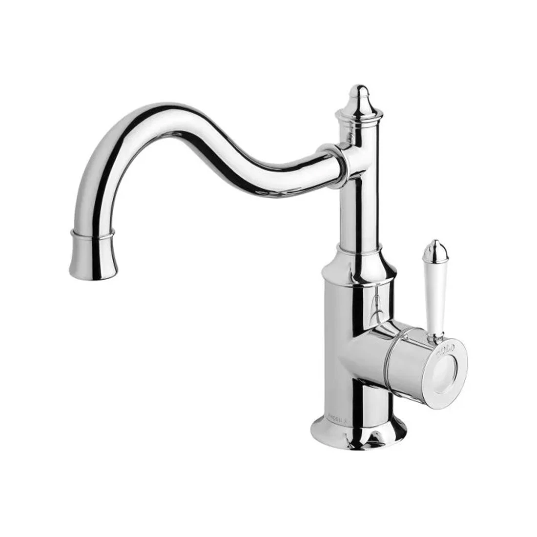 Phoenix Nostalgia Sink Mixer 220mm Shepherds Crook Chrome Phoenix Nostalgia Sink Mixer 220mm Shepherds Crook Chrome -Cook & Bathe NS738 62 Web