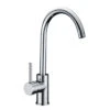 Cylindro Pin Handle Gooseneck Sink Mixer Chrome