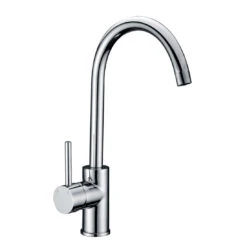 Cylindro Pin Handle Gooseneck Sink Mixer Chrome