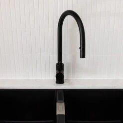 Cylindro Pull Out Sink Mixer Matte Black -Cook & Bathe PC1016SB B ReynoldsRd web 1