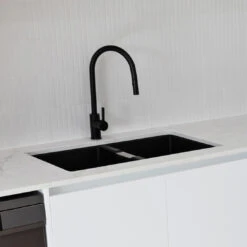 Cylindro Pull Out Sink Mixer Matte Black -Cook & Bathe PC1016SB B ReynoldsRd web 2