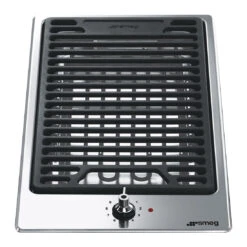 Smeg Classic Domino Electric Barbecue Stainless Steel 30cm