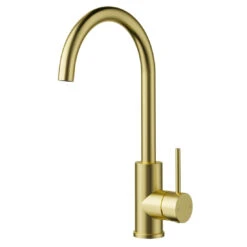 Cylindro Slimline Sink Mixer Brushed Gold