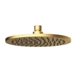Cylindro Brass Shower Head Brushed Gold