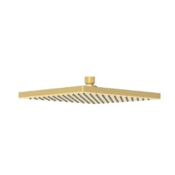 Cuadro Square Plastic Shower Head 250mm Brushed Gold