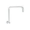 Cylindro Rectangle Curved Shower Arm Chrome