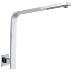 Cuadro Square Vertical L-Shape Shower Arm Chrome