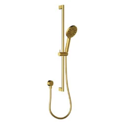 Cylindro Sliding Shower Set Brushed Gold