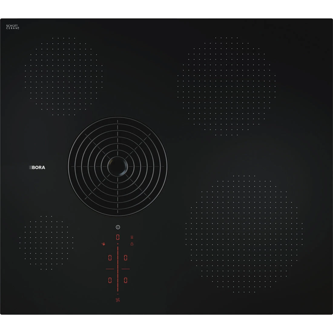 BORA S Pure Induction Cooktop with Integrated Cooktop Extractor - Exhaust Air BORA S Pure Induction Cooktop With Integrated Cooktop Extractor - Exhaust Air -Cook & Bathe PURSA