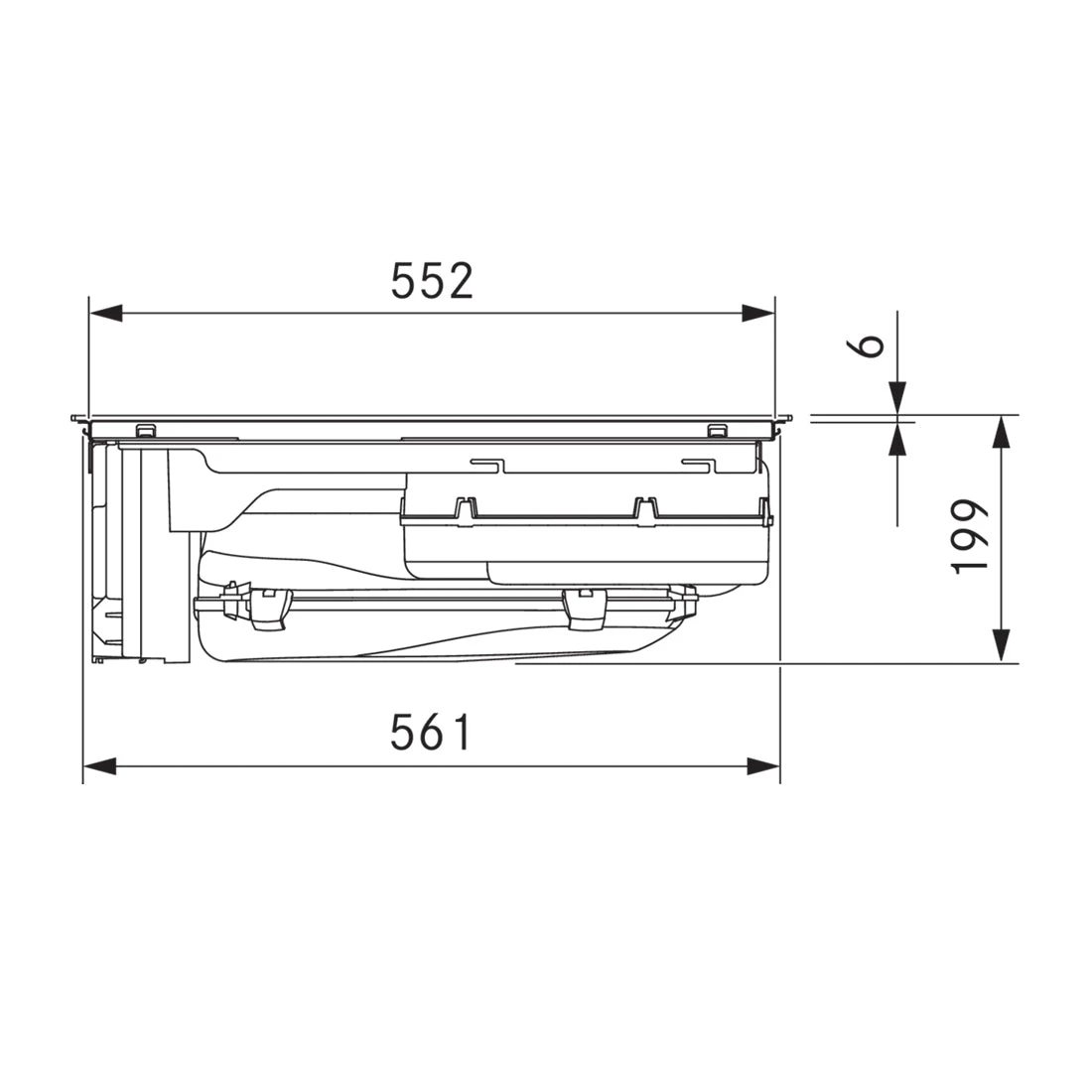 BORA S Pure Induction Cooktop with Integrated Cooktop Extractor - Exhaust Air BORA S Pure Induction Cooktop With Integrated Cooktop Extractor - Exhaust Air -Cook & Bathe PURSA spec1