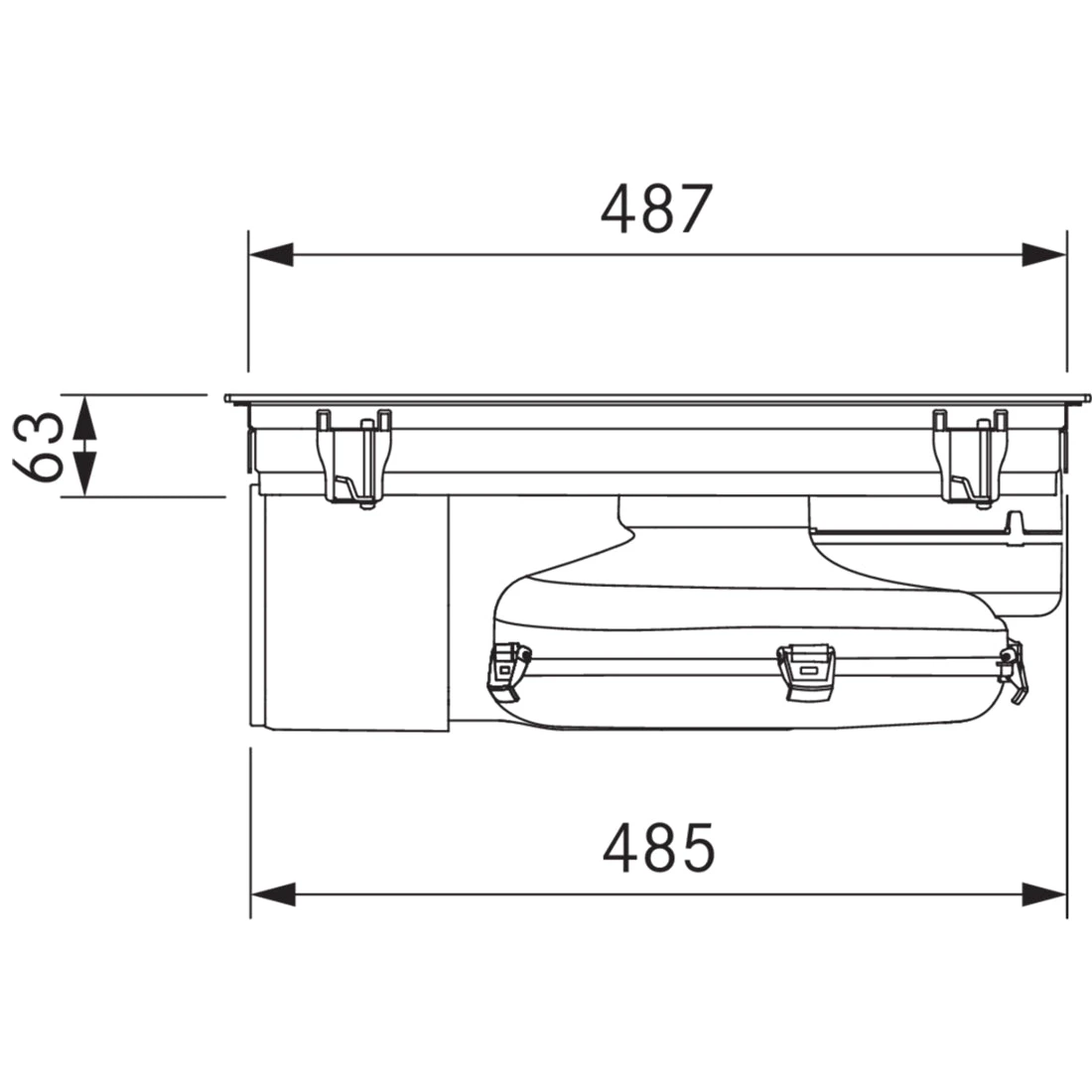 BORA X Pure Surface Induction Cooktop with Integrated Cooktop Extractor - Recirculation BORA X Pure Surface Induction Cooktop With Integrated Cooktop Extractor - Recirculation -Cook & Bathe PUXU2 spec1