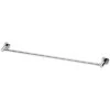 Phoenix Radii Single Towel Rail 800mm Round Plate Chrome