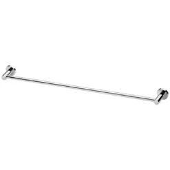 Phoenix Radii Single Towel Rail 800mm Round Plate Chrome