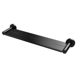 Phoenix Radii Metal Shelf Round Plate Matte Black