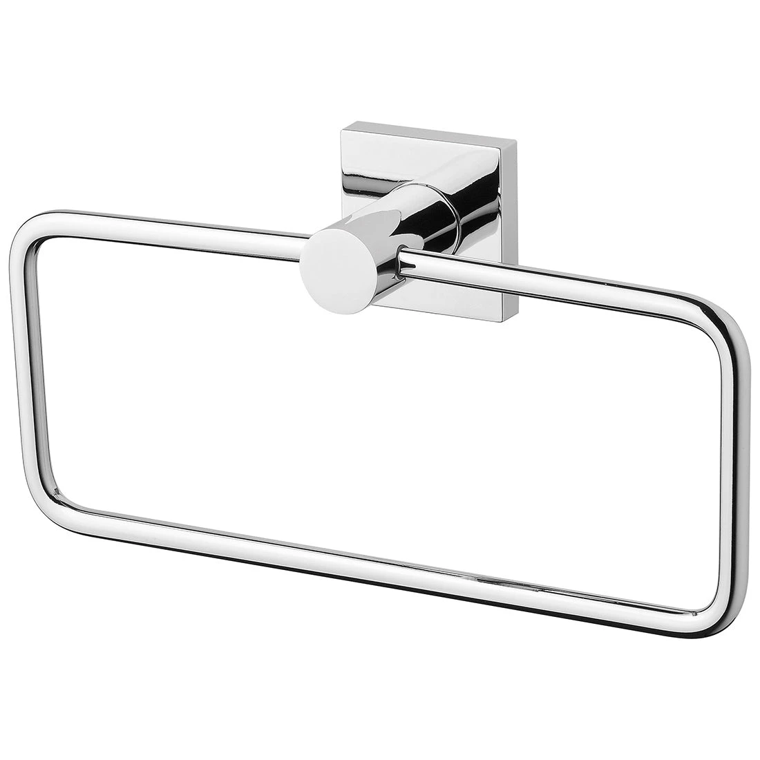 Phoenix Radii Hand Towel Holder Square Plate Chrome Phoenix Radii Hand Towel Holder Square Plate Chrome -Cook & Bathe RS893CHR
