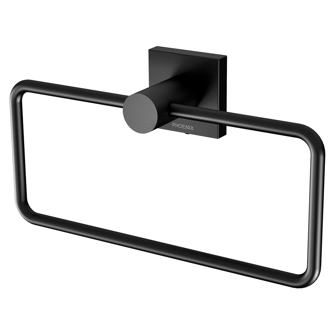 Phoenix Radii Hand Towel Holder Square Plate Matte Black Phoenix Radii Hand Towel Holder Square Plate Matte Black -Cook & Bathe RS893MB