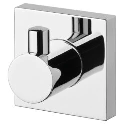 Phoenix Radii Robe Hook Square Plate Chrome