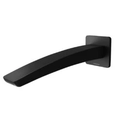 Phoenix Rush Wall Bath Outlet, 180mm, Matte Black