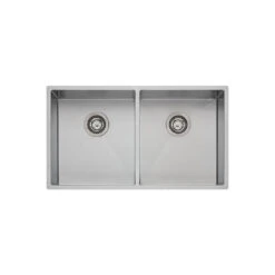 Oliveri Spectra Double Bowl Sink Natural Steel