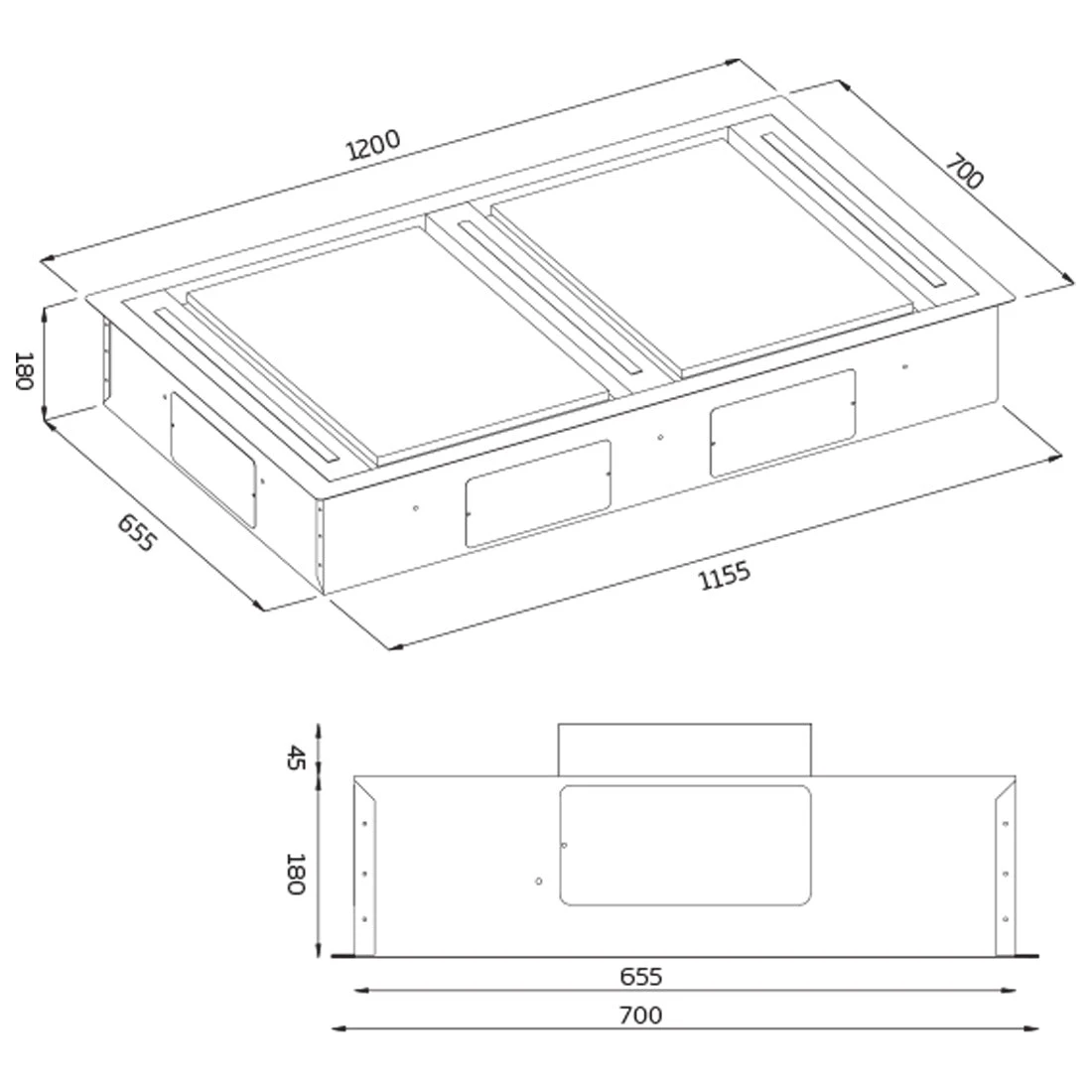 Schweigen Cassette Rangehood Matte White (120cm) - Silent Isodrive 3200m3h Schweigen Cassette Rangehood Matte White (120cm) - Silent Isodrive 3200m3h -Cook & Bathe SCC1200WSP spec web ede6017d 544a 40bb 97d7 54b887c4d74e 1