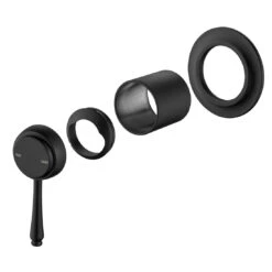 Bella Vista Mica Heritage Shower Mixer Black (Trim Kit Only)